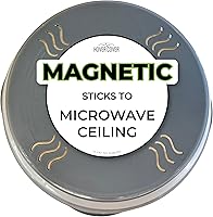 Vista 1 de Hover Cover Cubierta magnética para microondas contra salpicaduras con alto poder, agarre magnético más fuerte, tapa de 12 pulgadas plegable libre