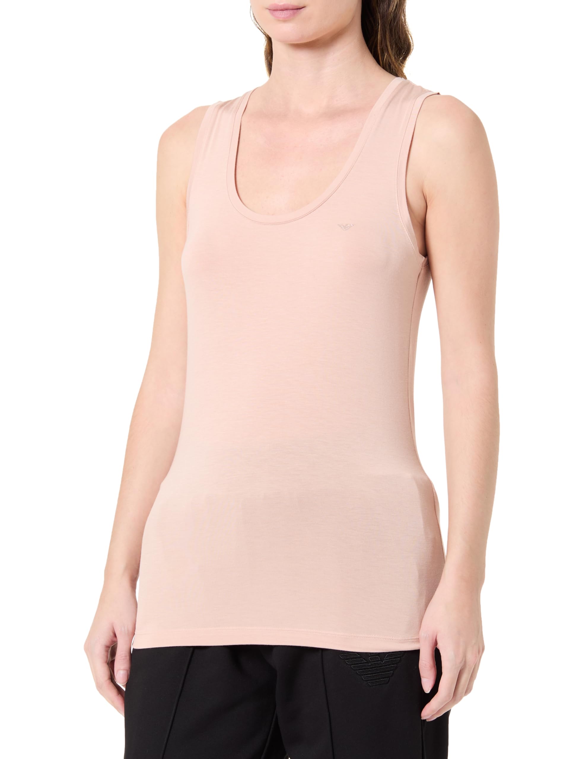 Emporio Armani Woman's Essential Studs Underwear Tank Pink L