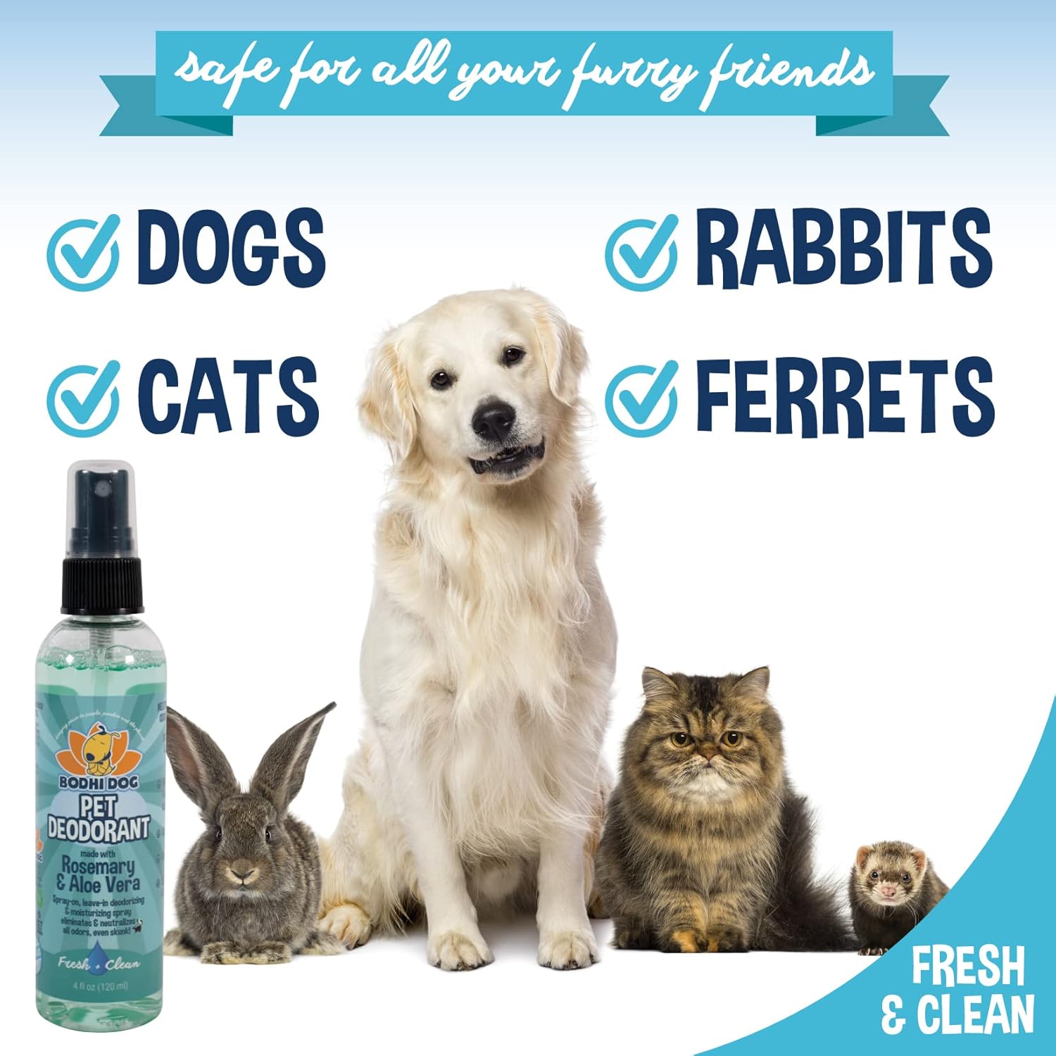 Natural Pet Odor Eliminator Cologne | Cat & Dog Perfume Body Spray | Fresh Scent | Natural Conditioning Qualities | Made in USA