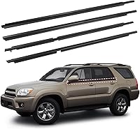 ItranMc Window Molding Trim Seal for 2003-2009 Toyota 4Runner - Black Outer Door Weatherstripping, Replaces 68161-35060