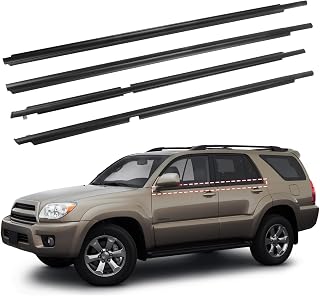 ItranMc Window Molding Trim Seal for 2003-2009 Toyota 4Runner - Black Outer Door Weatherstripping, Replaces 68161-35060