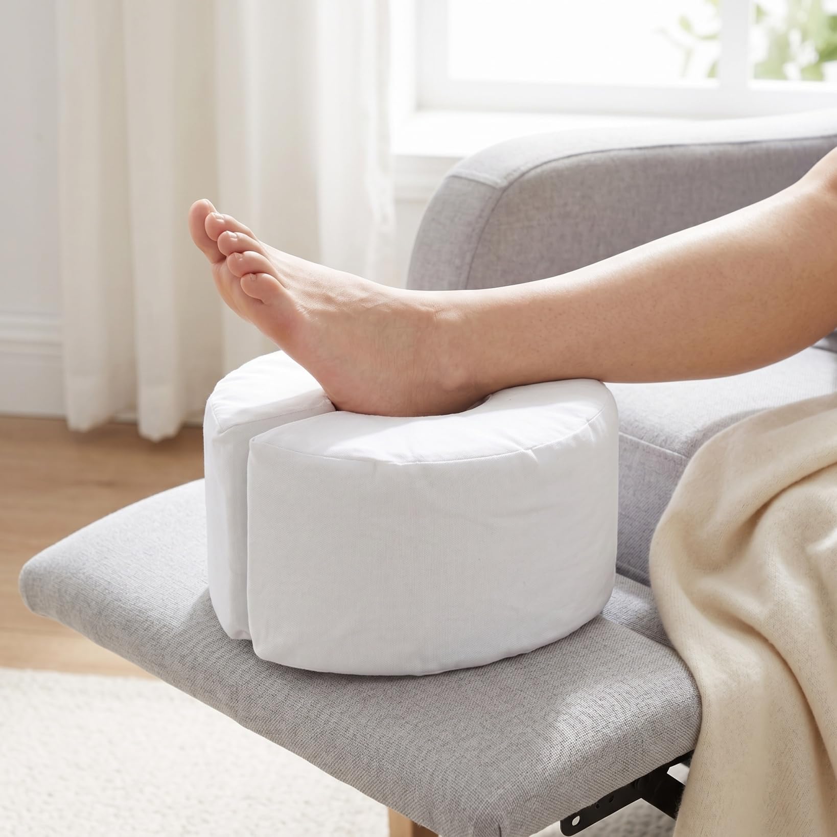 Healeved Cuscino Elevazione Piede 6.69X6.69X3.94 Pollici Supporto Antidecubito Per Gambe E Caviglie Dispositivo Tornitura Paziente Per Migliorare Circolazione E Sollievo Gonfiore Set 2 Pezzi