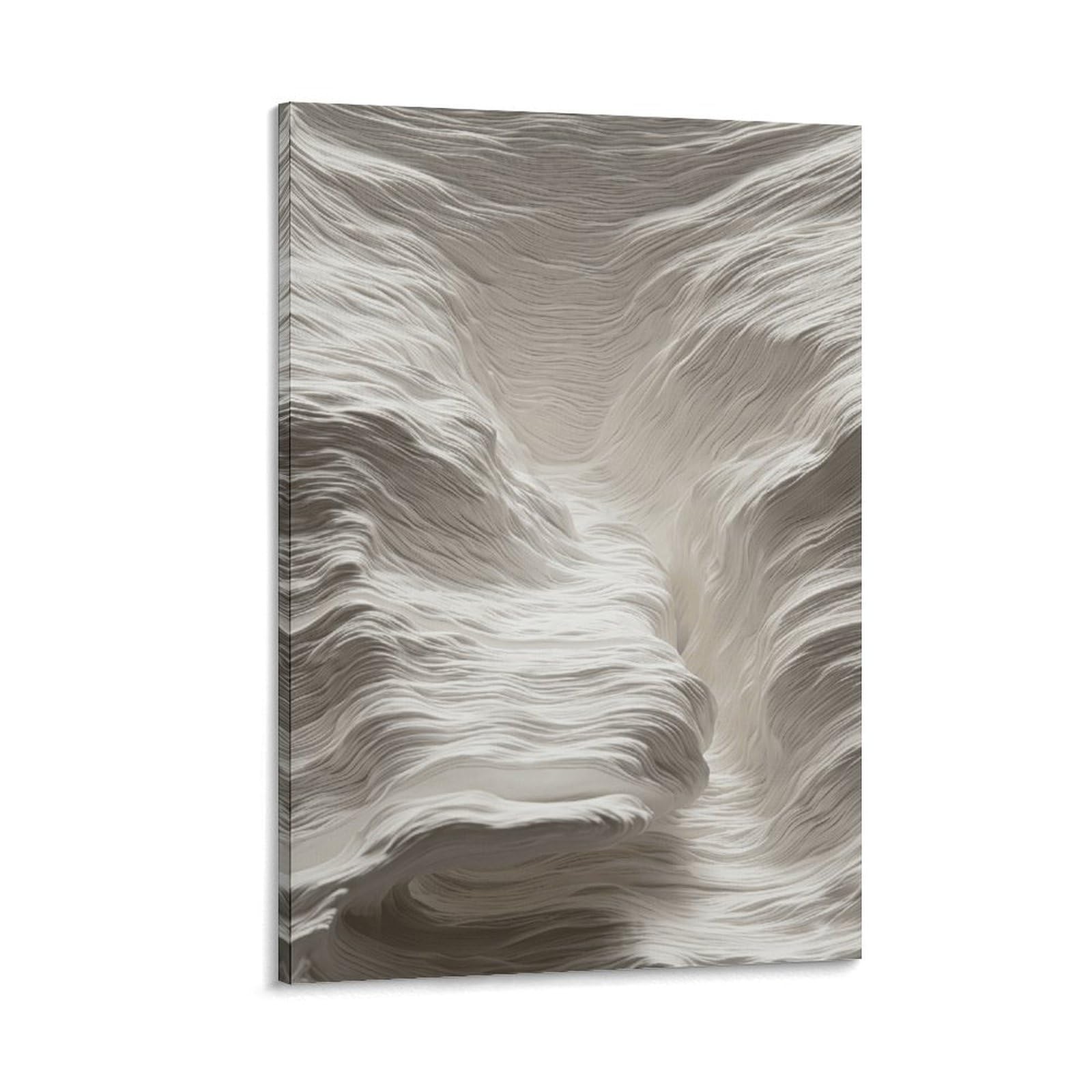 XPASHIQWC Valley Waves Poster Artwork Canvas Prints Picture Modern Wall Art Picture Wall Hanging for Living Room Home Decorations 20x30inch(50x75cm)