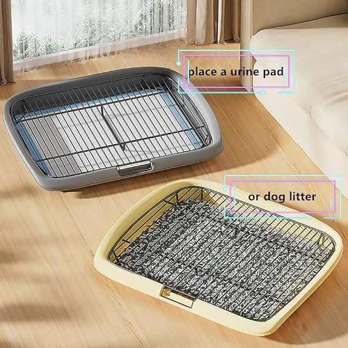 Pet Training Tray Pet Training Pads Holder Dog Toilet Pee Pad Holder Indoor Dog Potty Tray Easy Cleaning Removable Mesh (XL) - Thumbnail 7