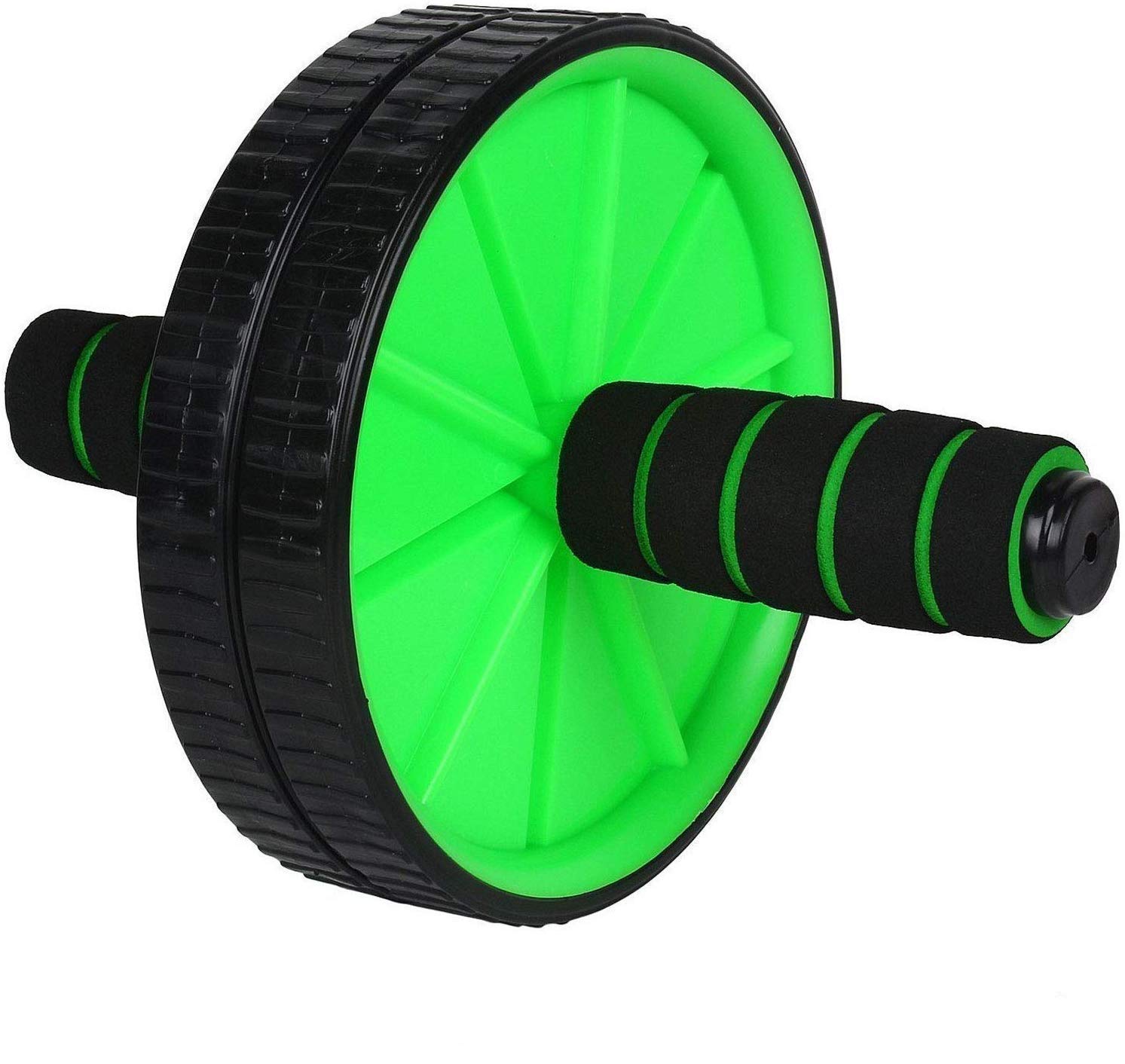 Anti Skid Abdominal Ab Roller Exerciser with Foam Handles, Great Grip, Double Wheels, Gym Abs Roller, Total Body AB Roller Exerciser for Abdominal Stomach Exercise, Home and Gym Training Equipment (Color May Vary) (B08JQ83RFX) Amazon Price History, Amazon Price Tracker
