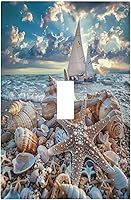 Vista 45 de Cubiertas de salida iridiscentes abstractas coloridas nubes dúplex de 1 cuadrilla, placa de cubierta de interruptor de luz arco iris, placas