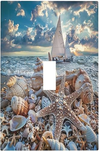 Miniatura 45 de Cubiertas de salida iridiscentes abstractas coloridas nubes dúplex de 1 cuadrilla, placa de cubierta de interruptor de luz arco iris, placas