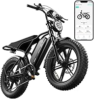 TST R004 1500W Peak 20" Fat Tire Electric Bike - 60+ Mile Range, 28 MPH All-Terrain E-Bike, UL2849 Battery