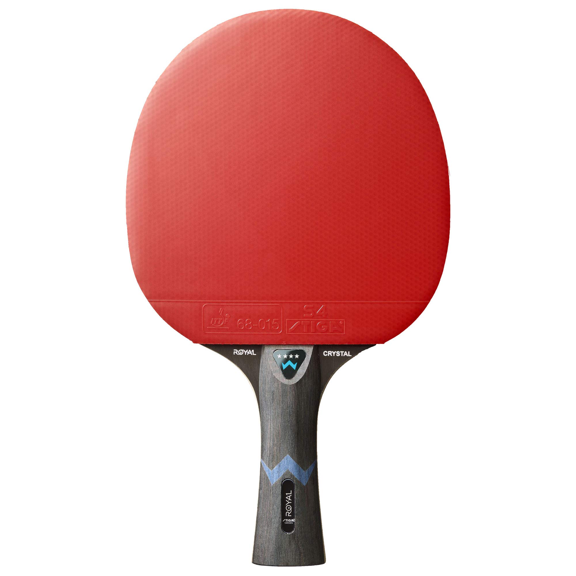 STIGA Royal WRB 3-Star Table Tennis Bat - ITTF Approved, Offensive Bat with WRB System, 5-Ply Blade, 2.0 mm Sponge, Enhanced Speed, Control, and Spin for Skill Development and Game Improvement