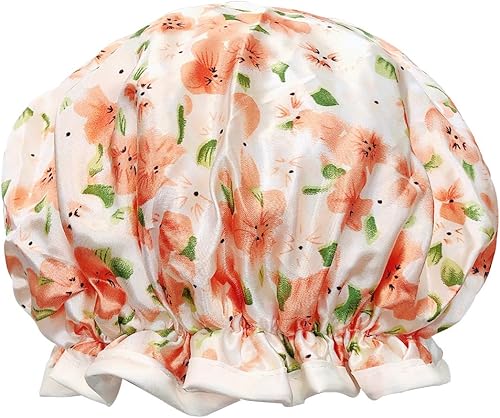 Miniatura 8 de allydrew Gorros de ducha impermeables reutilizables para cabello largo, gatitos