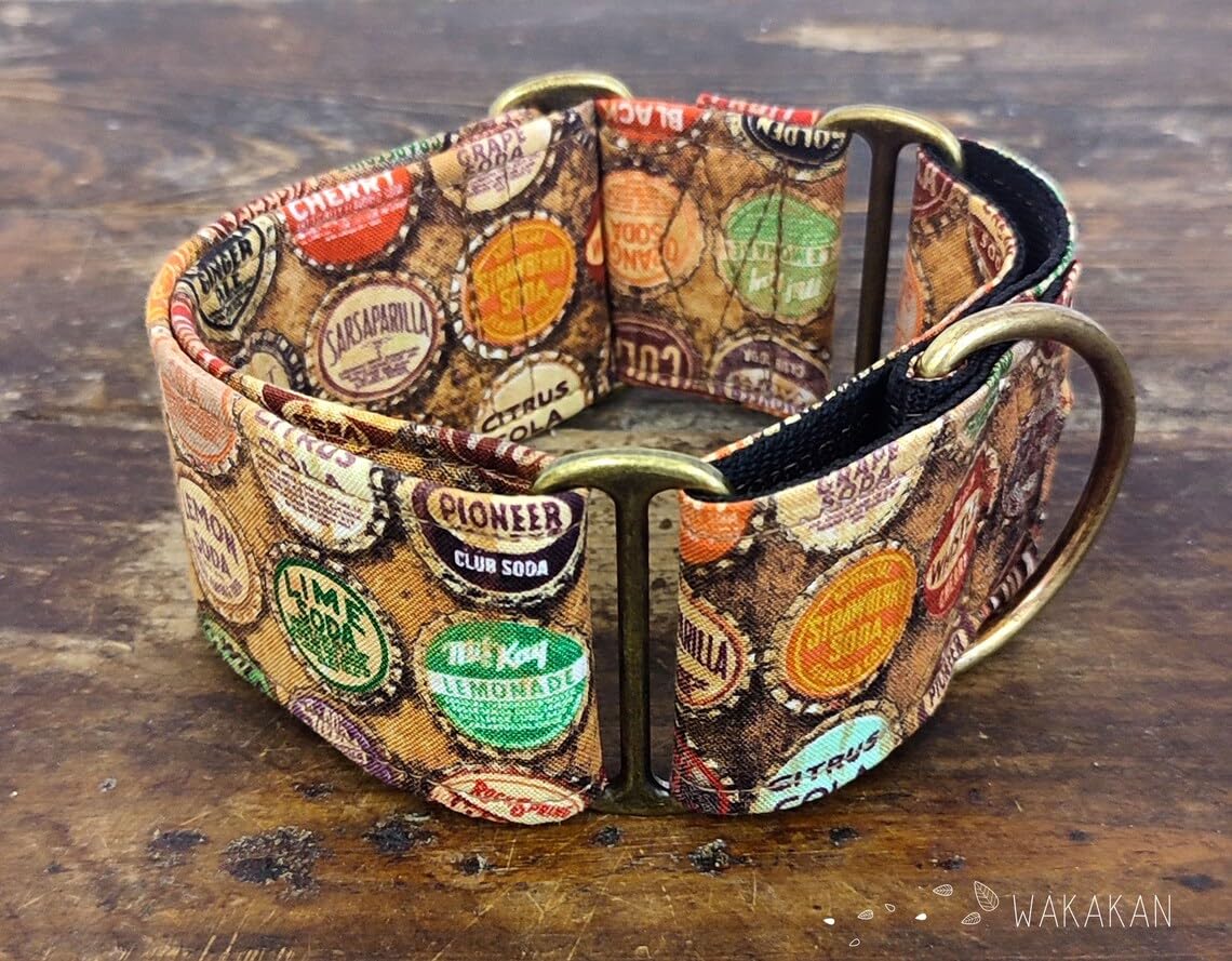Collar Martingale Para Perro: Soda, Hecho a Mano en España por Wakakán