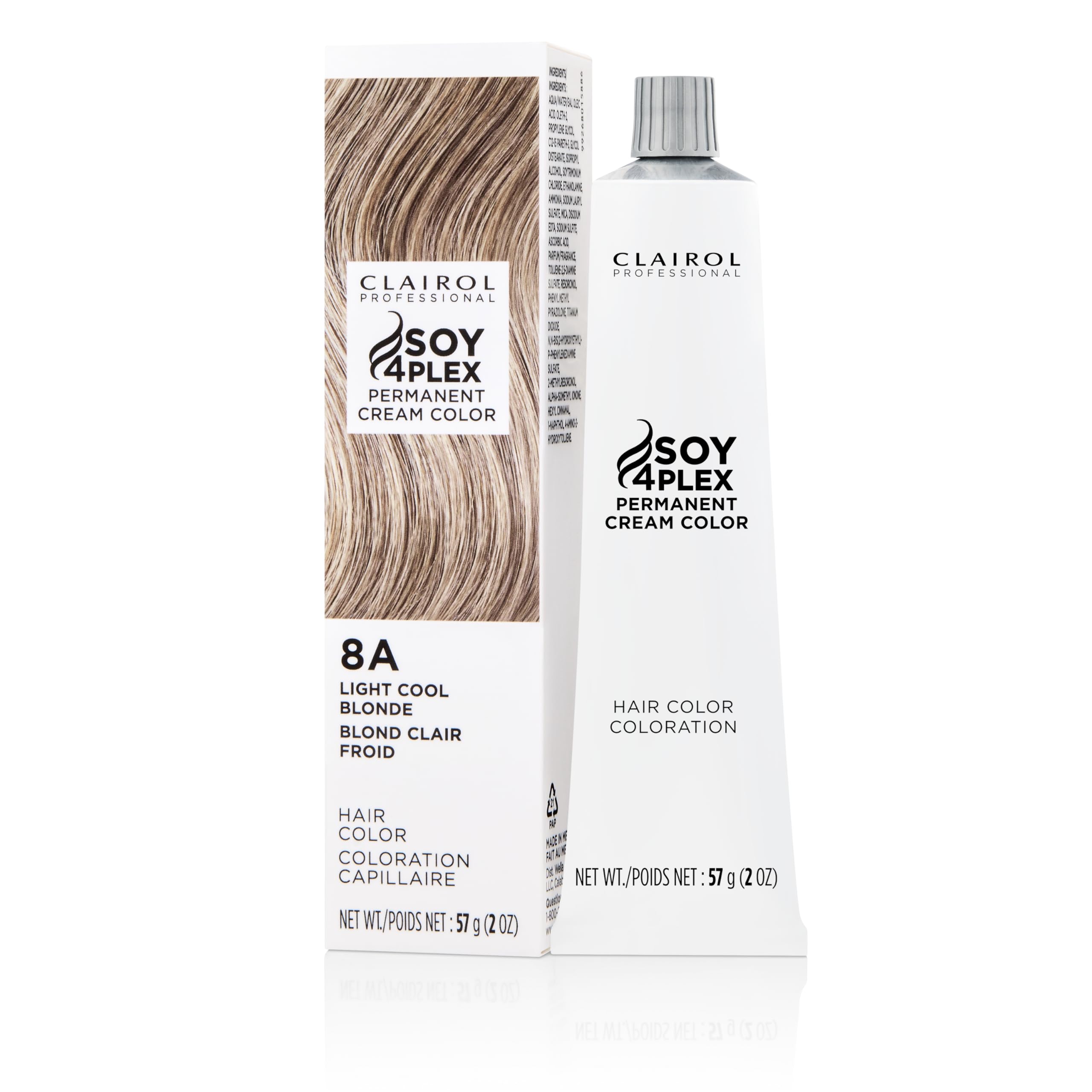 Clairol Professional Permanent Cream Hair Color | Blonde, Brown, Black, & Red-Violet Shades for 100% Gray Coverage | Deep Conditioning & Fade Resistant Results