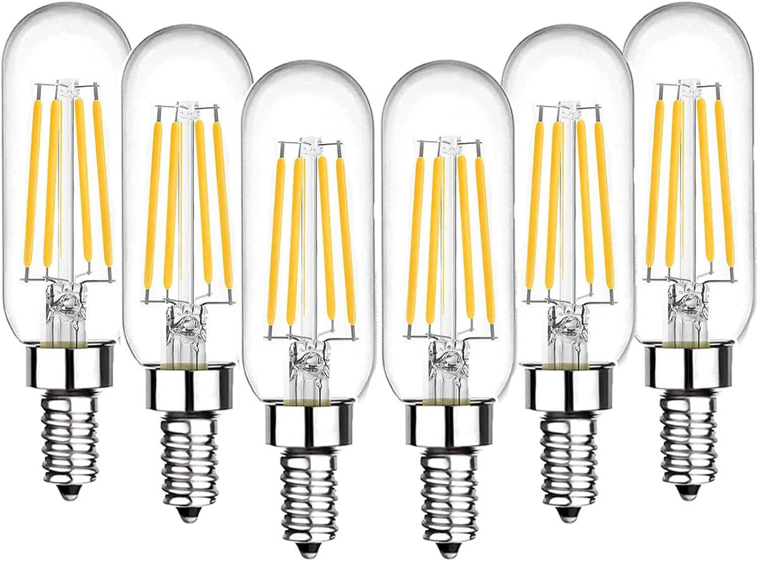 BHMAOYN Glühbirne E14 LED T25 12V 4W,400LM,2V-24V E14 Warmweiß 2700K Ersetzt 40W Glühlampe,Klein 12V LED Lampe Für Camping Garten,6er-Set