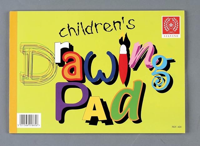 3xSilvine A4 childrens drawing pad (REF:420)