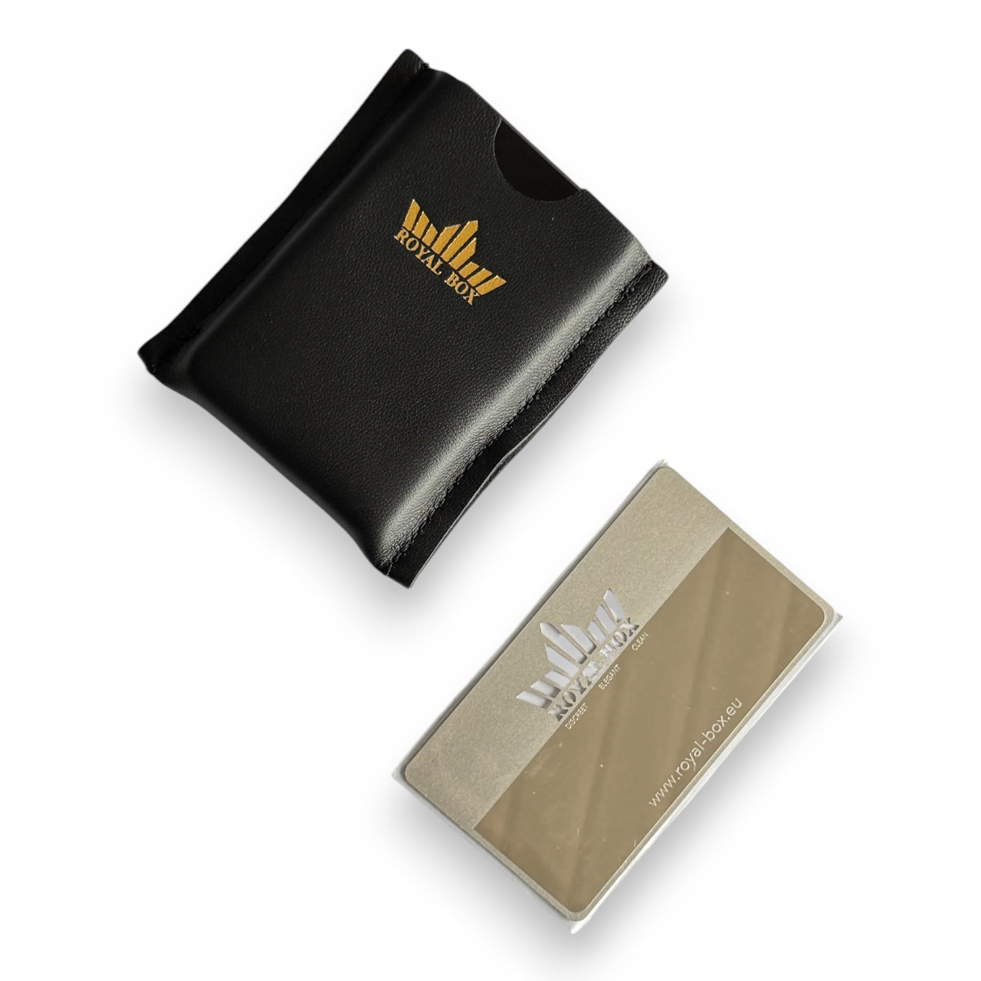 M&M Smartek Royal Box Titanium Classic - Caja con 8 compartimentos y 2 tubos | Caja de aluminio anodizado con 8 compartimentos y 2 tubos, resistente, compacto y fácil de limpiar.