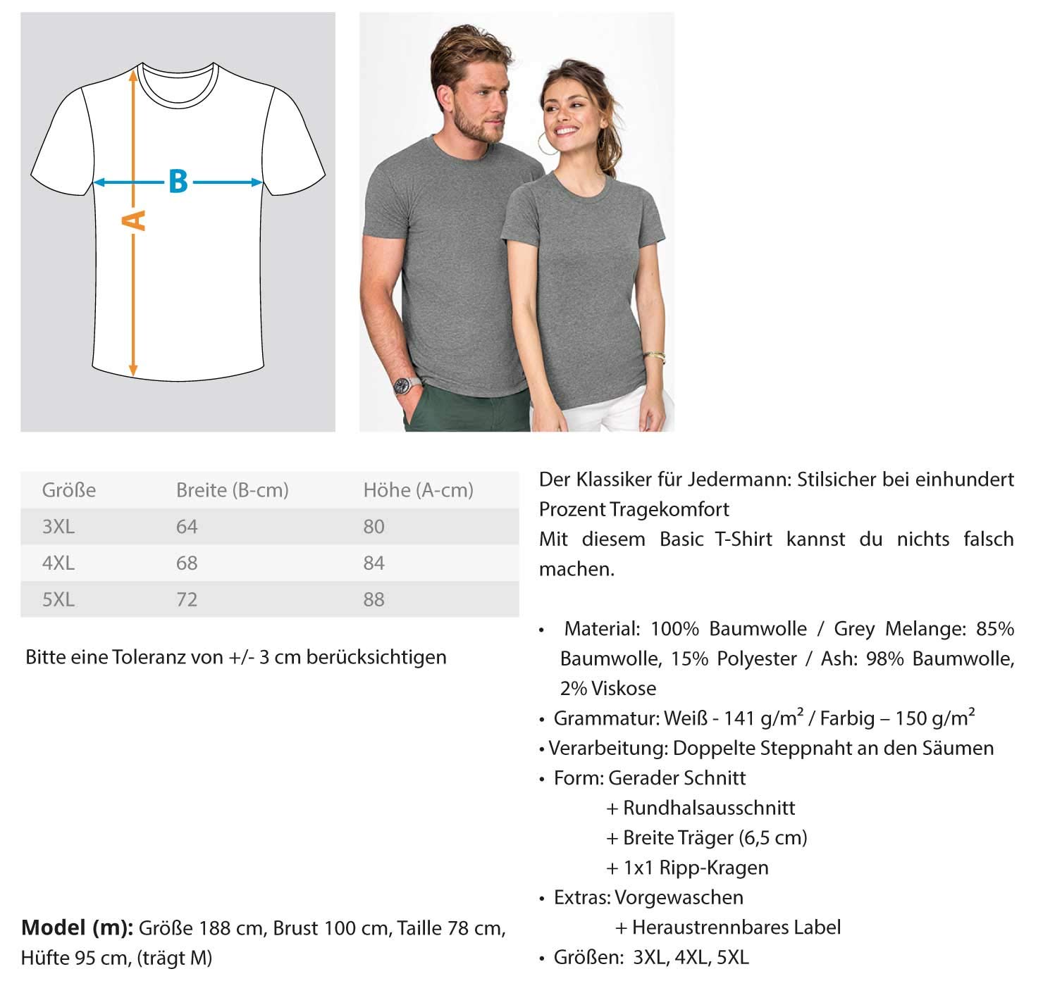 Generisch Camiseta de manga corta con texto en alemán "LUS primae Noctis", talla grande, dorado, XXXXXL