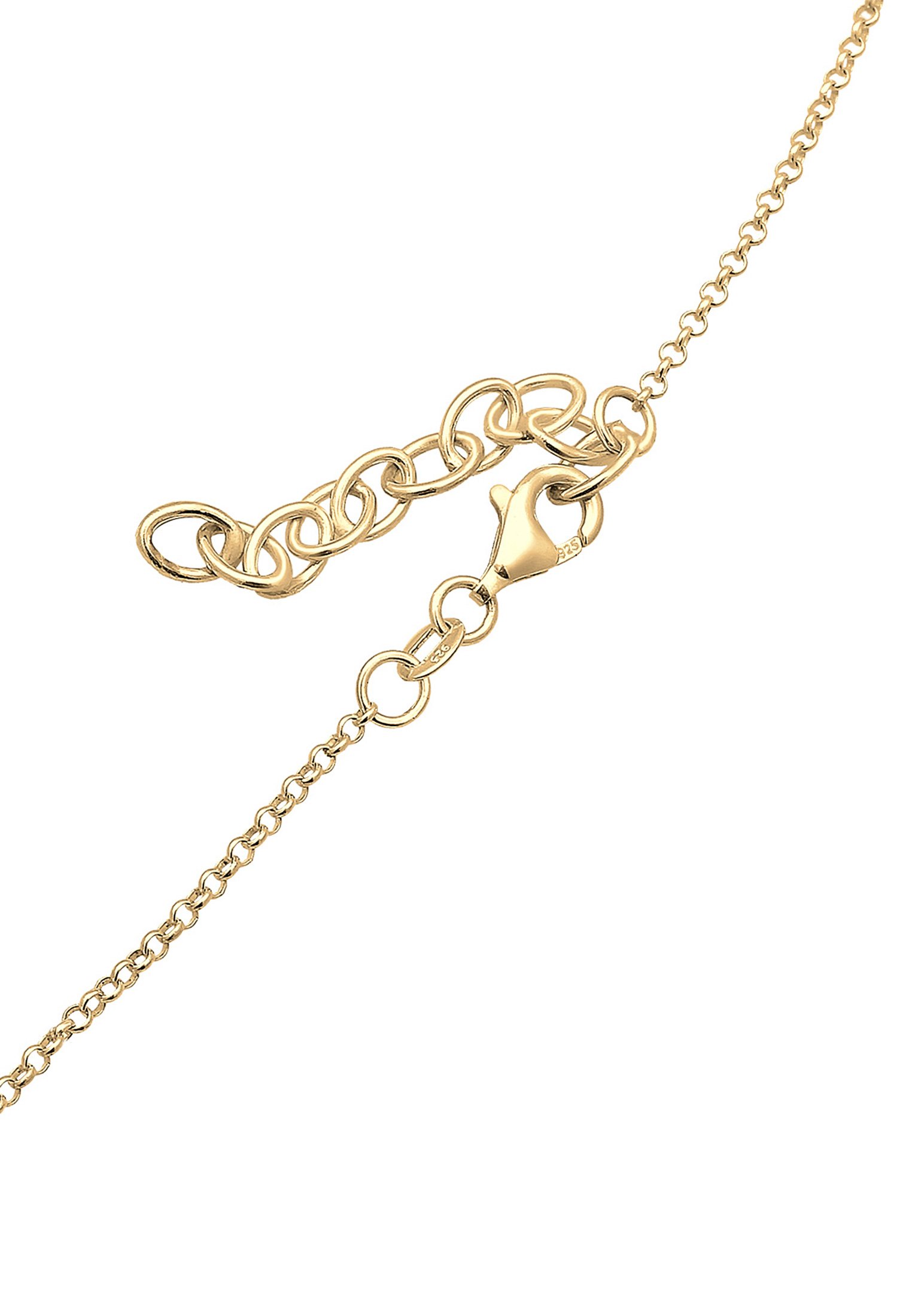 Elli Damen Halskette Choker Kette Geo Kreis Basic Matt Coin Collier in 925 Sterling Silber