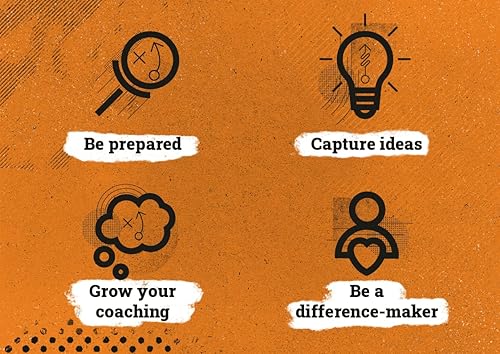 Miniatura 8 de Basketball Playbook by MVMT Sports. 380 court diagrams in a 5.82 x 8.26 inches planner for basketball coaches. Capture plays, drills and scouts.