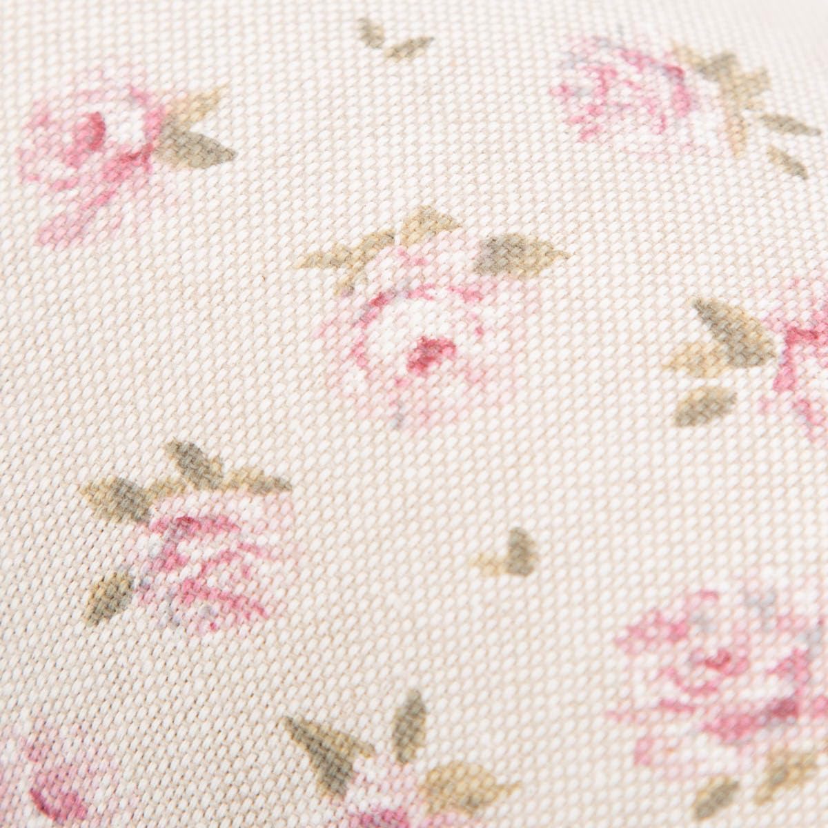 SCHÖNER LEBEN. Zugluftstopper Classic Little Rose Rosenblüten Natur rosa div. Größen, Auswahl:80cm Länge