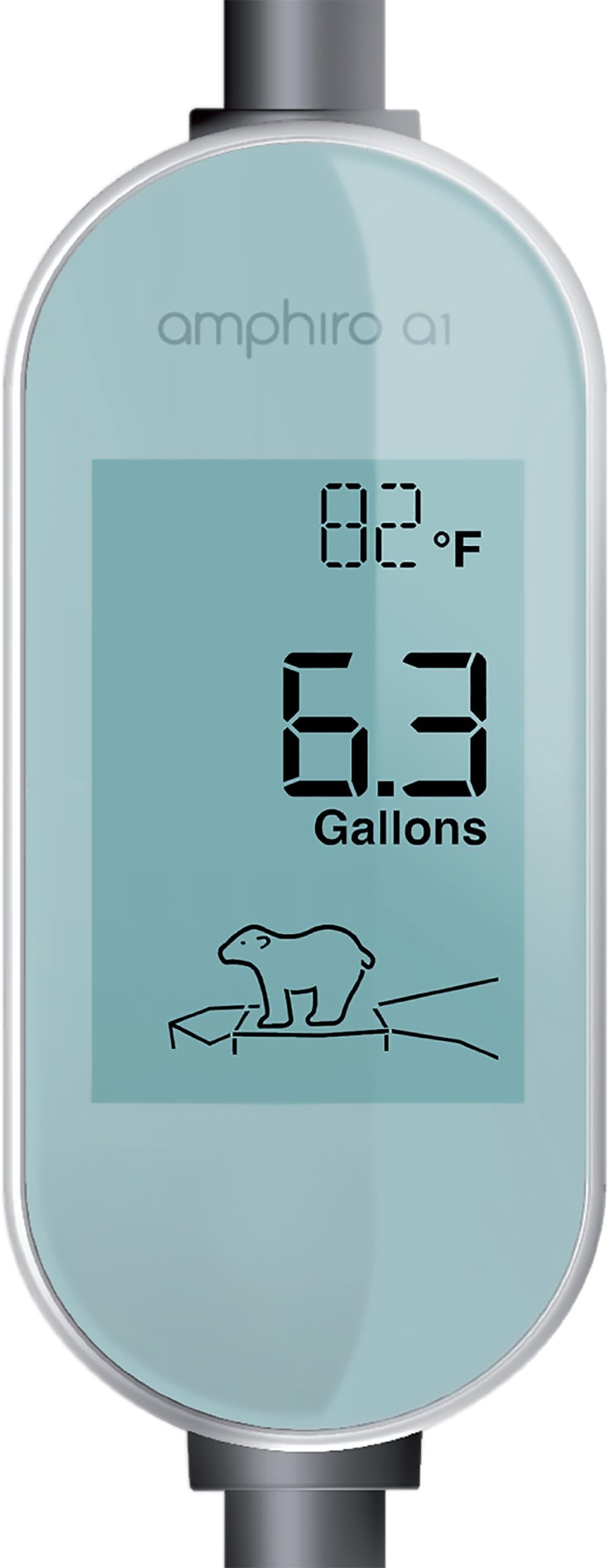 A1 Self Monitoring Water & Energy Smart Meter for Shower, amphiro-a1-s004, White/Blue