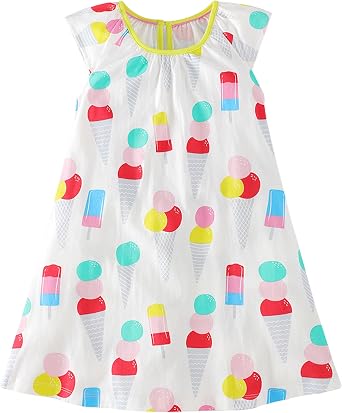 VIKITA Girls Dresses Toddler Outfits Little Kids Summer Fashion Clothes Birthday Gifts