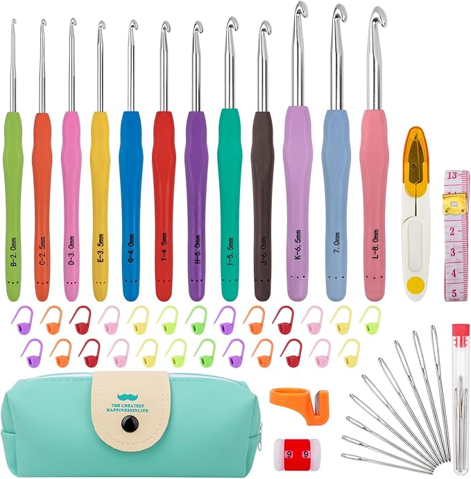 MECHEER Crochet Hooks Set (51-Pack with Case)