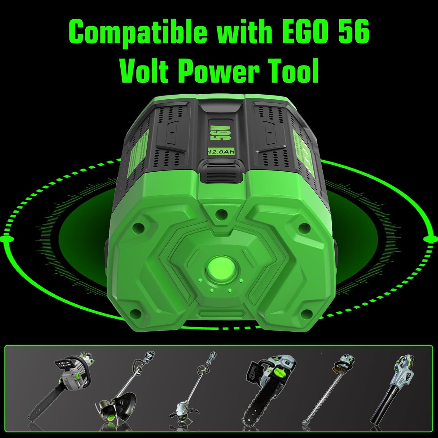 12.0Ah Replacement for EGO 56V tery Compatible with EGO 56 Volt tery thumbnail
