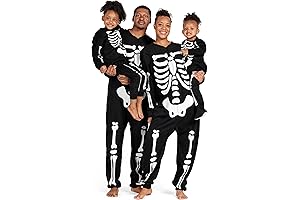 Matching Halloween Skeleton Kids Pajamas