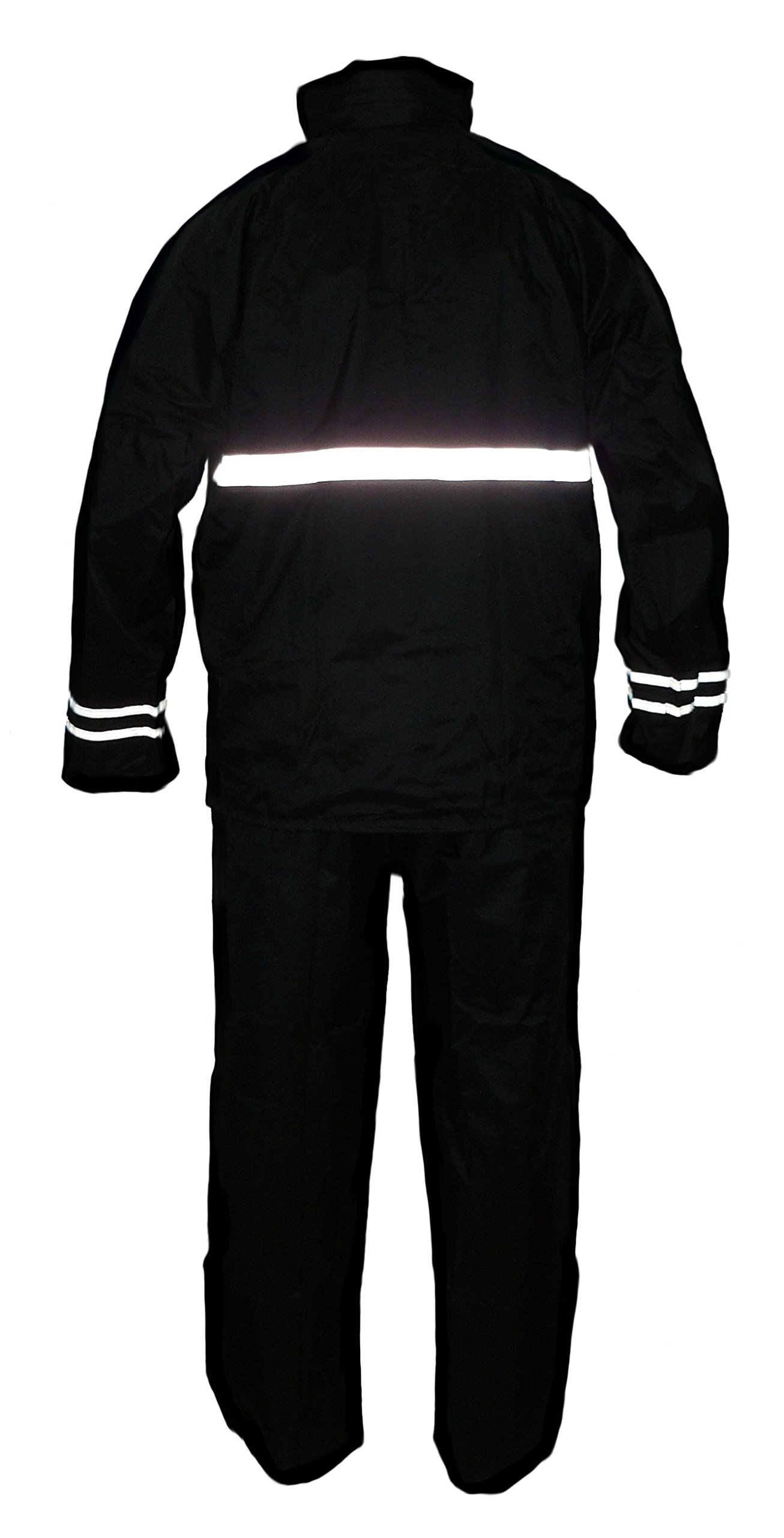 Combinaison Imperméable de moto, combinaison de pluie, 2 pièces, noir, RK, Taille: 4XL