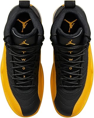 jordan retro 12 black and gold size 10