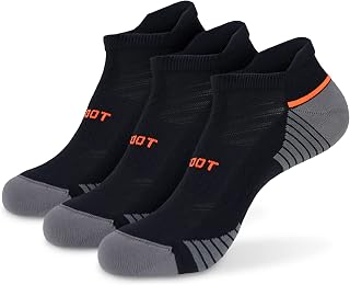 MONFOOT Men's/Women's 3-10 Pairs Silky Dry Athletic Cushion Ankle Socks
