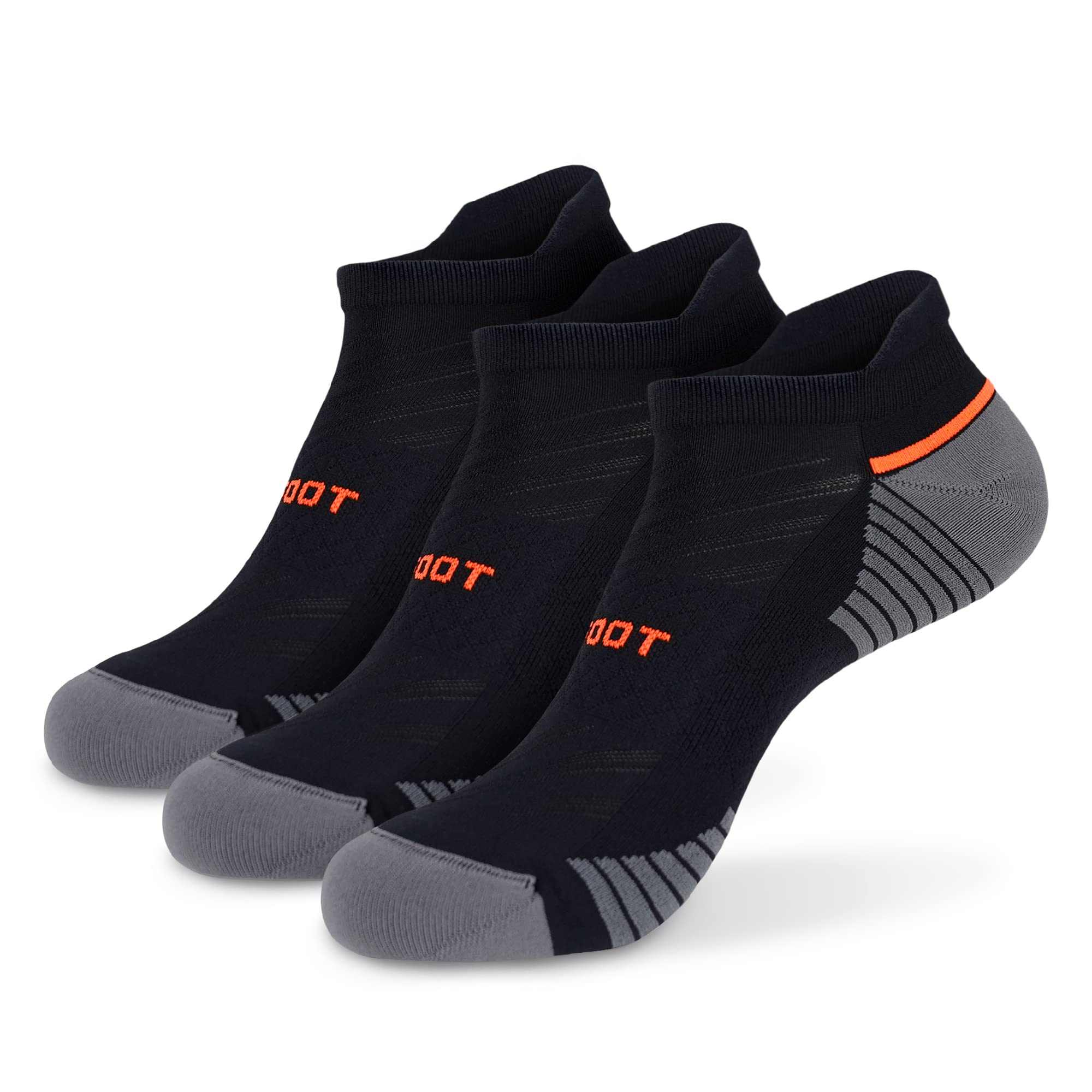 MONFOOT Men's/Women's 3-10 Pairs Silky Dry Athletic Cushion Ankle Socks, Multipack