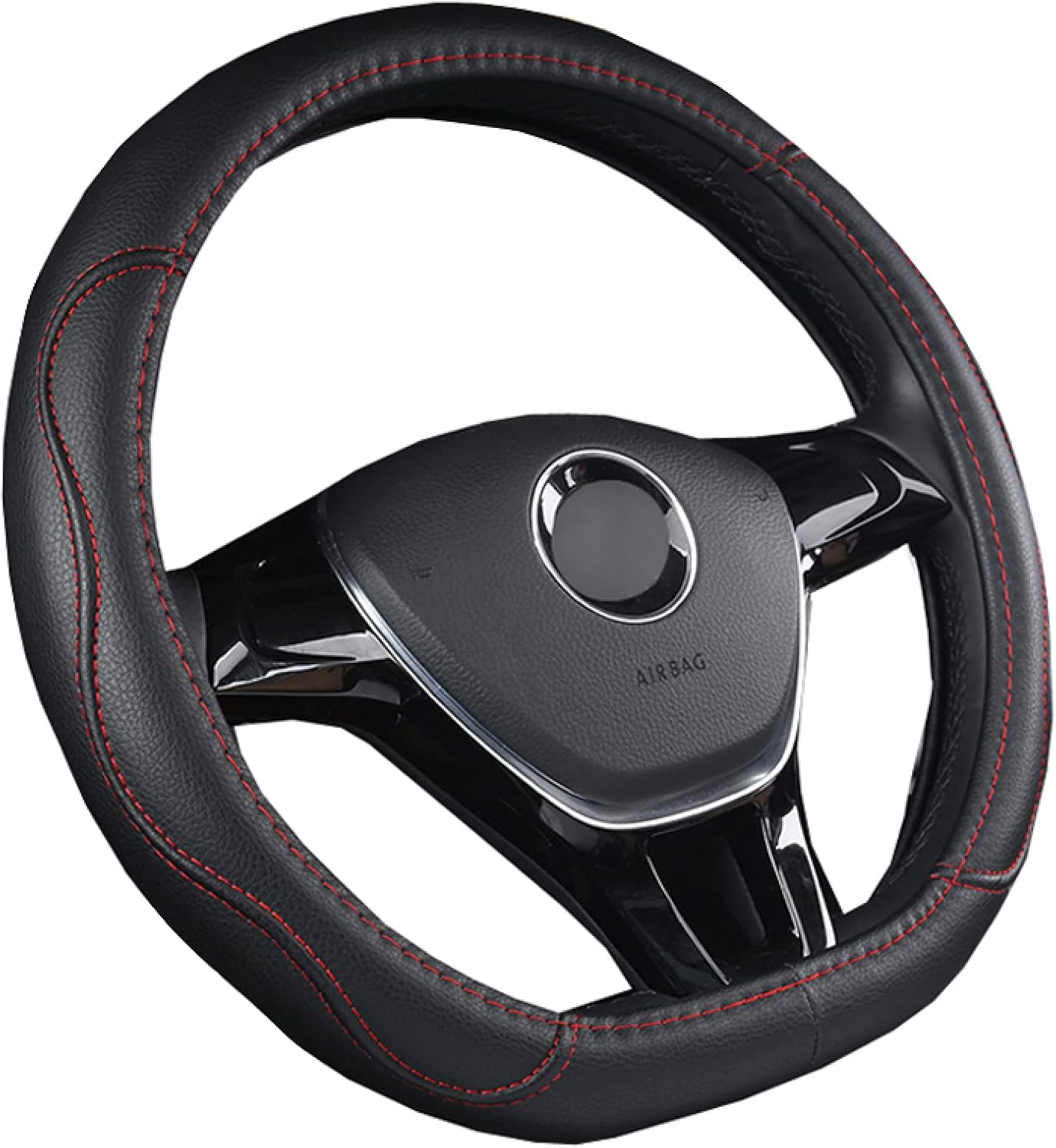 for Nissan Maxima 2016 2017 2018, for Nissan Leaf 2018, D Shape Car Steering Wheel Cover PU Leather Car Styling Auto Protector