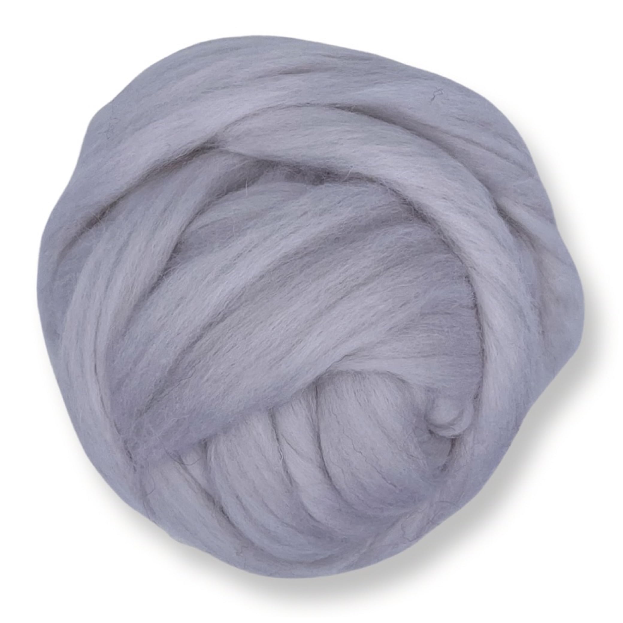 Revolution Fibers Dyed Corriedale Wool | 8.2 Ounces of Premium Combed Wool Top | 26 Micron, 100% Pure Corriedale Wool Roving, Ethically Sourced (Lightning White)