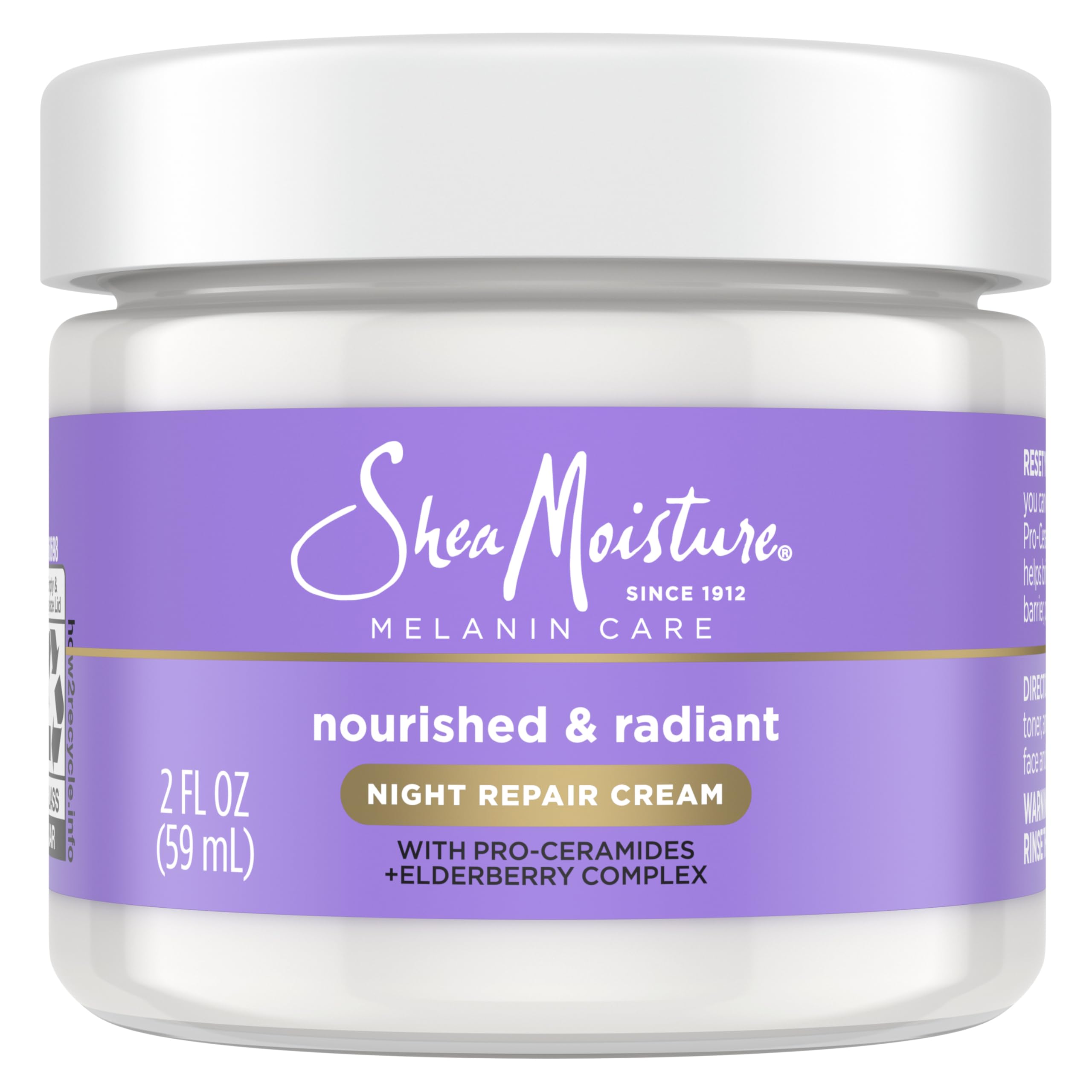 Amazon.com: SheaMoisture Melanin Care Night Repair Cream Nourished