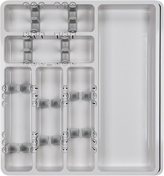 OXO Good Grips Large Expandable Utensil Organizer,Gray,15.