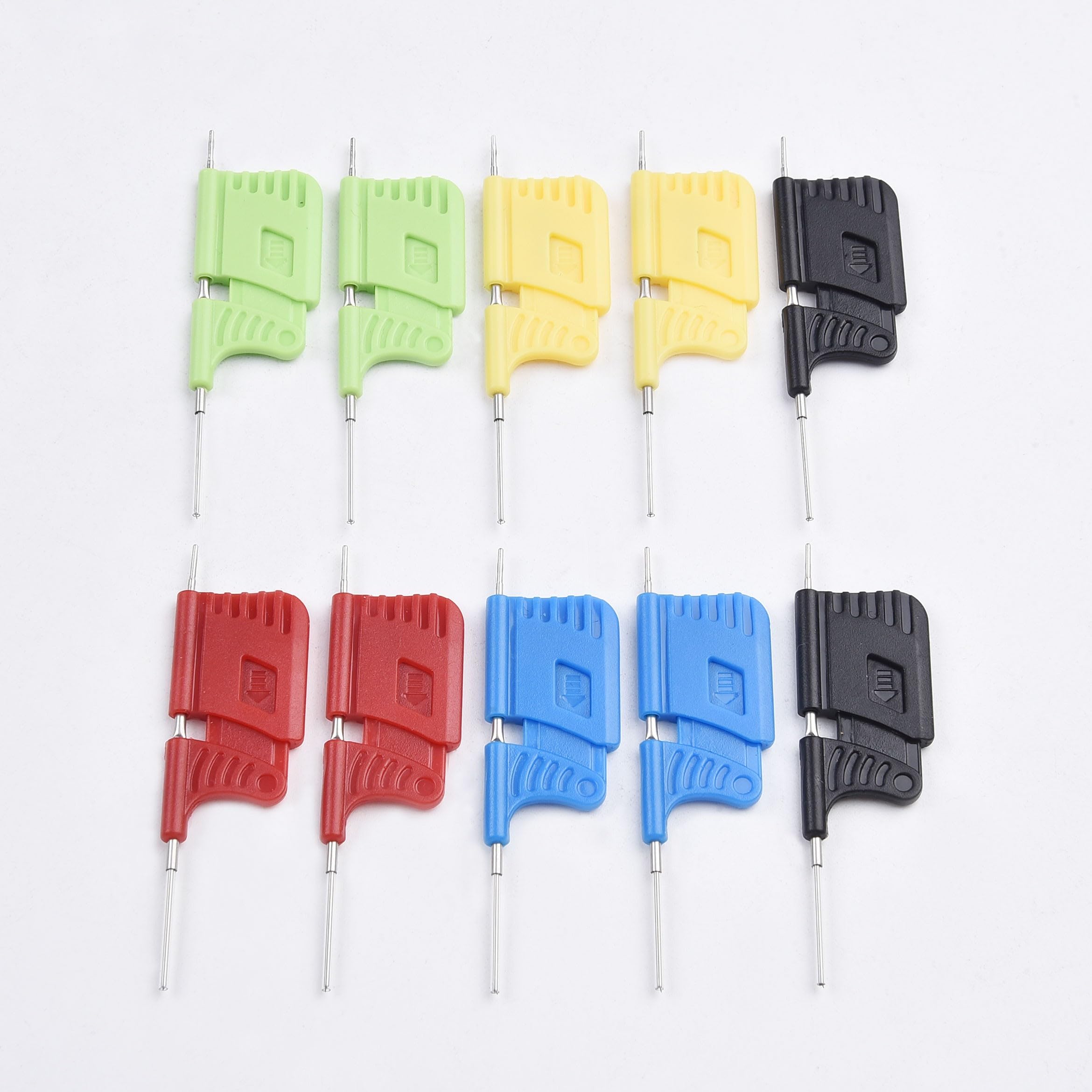 RichVibe SDK08 Lot de 10 clips de test SOIC TSSOP TSOP ICs, pas de 0,3 mm, 40 V 2 A, compatible GaN, haute fiabilité