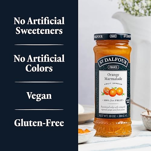 Vista 96 de St. Dalfour Fig Royale - Crema para untar de frutas, 100 % de frutas, sin ingredientes artificiales, sin OMG, sin azúcar de caña, totalmente