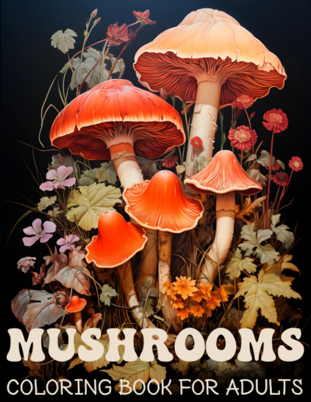 Mushrooms Coloring Book for Adults: Adult Coloring Book Featuring Mushroom, Fungi, Mycology