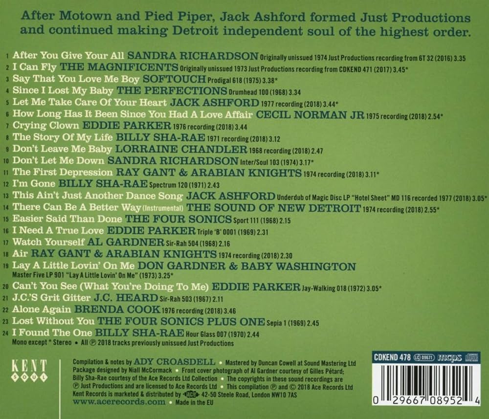 VARIOUS ARTISTS - Jack Ashford Just Productions Vol 2