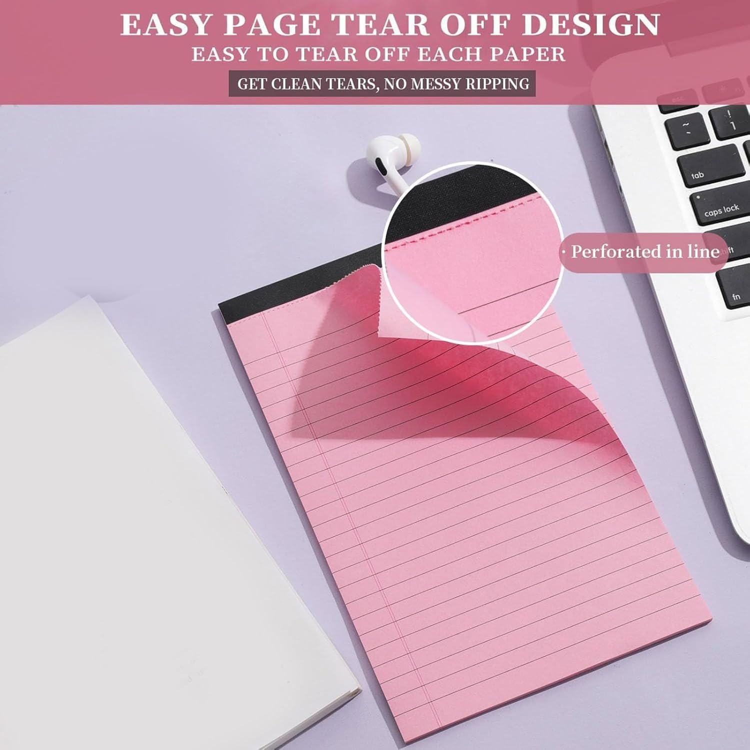 カラフルなメモパッド 小さなメモパッド 切り離し メモ帳 罫線入りペーパーパッド スクラッチパッド メモパッド 学用品 8個