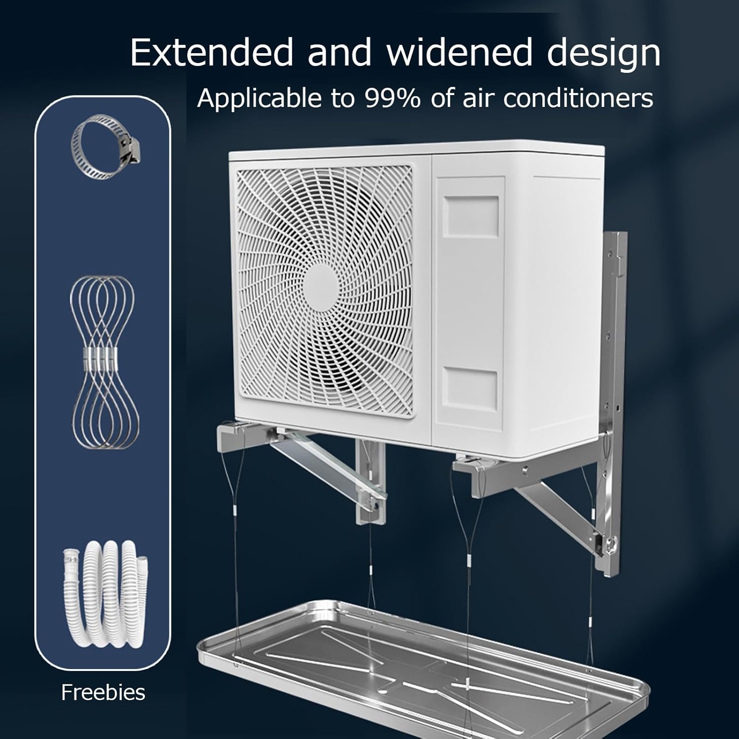 AC Drip Tray for Water Collection & Release | Plastic Condensation Drain Pan | Essential Air Conditioner Accessory for Leak Prevention & Efficiency
