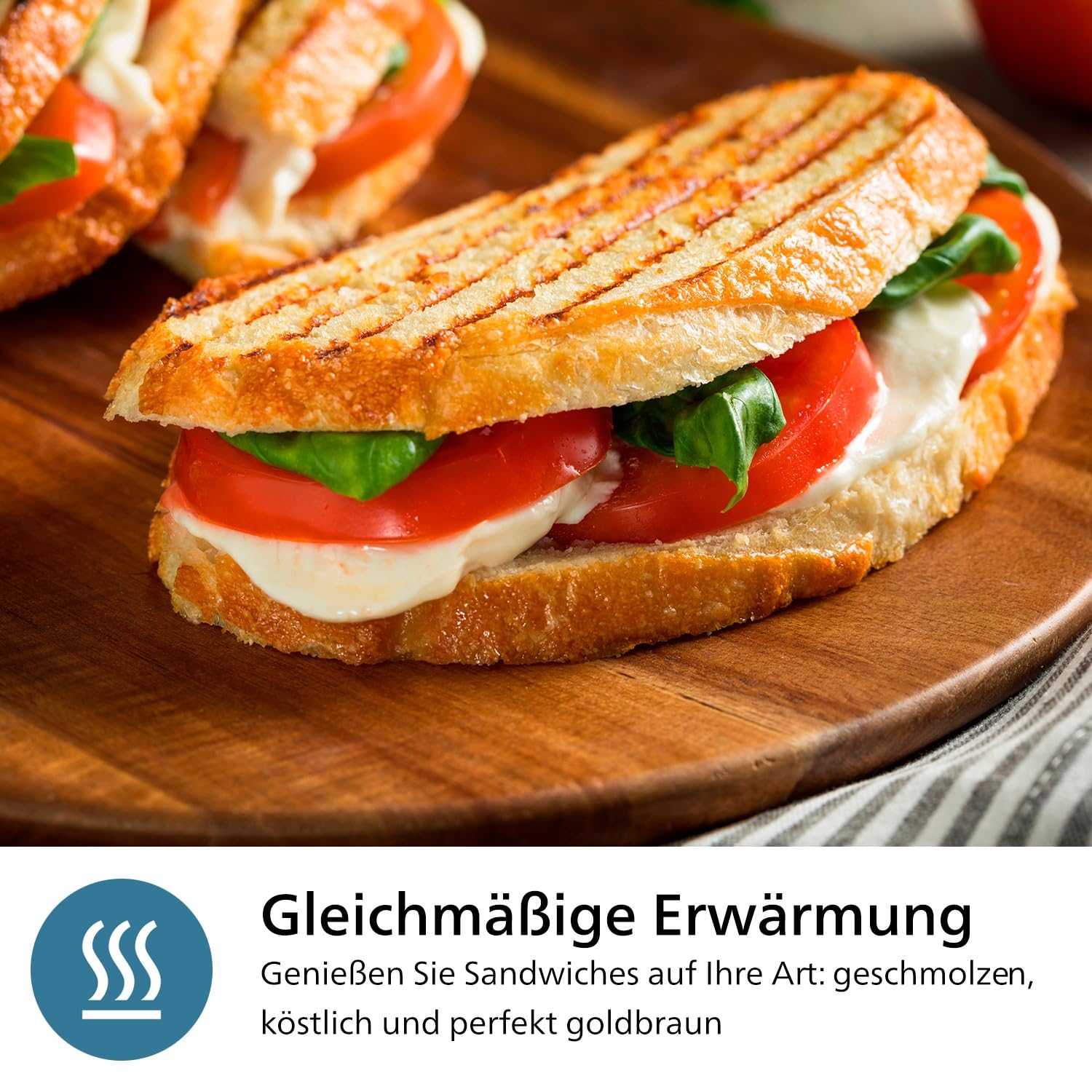 Philips 5000-Serie 3-in-1 Sandwichmaker 750W Schwarz HD2350/80