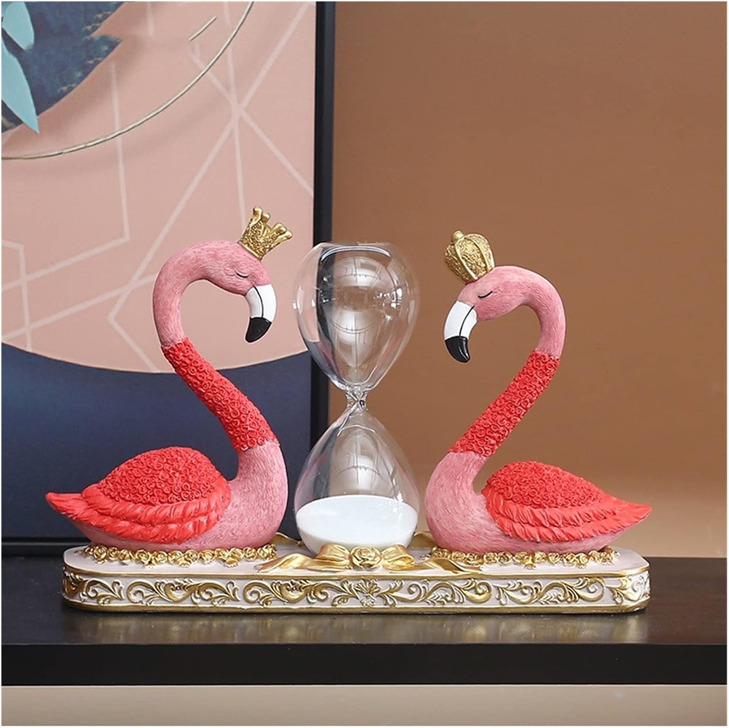 Flamingo Hourglass Decoration Ornaments Girl Bedroom Room Bedside Table Tv Cabinet Wedding Gifts for Couples Home Decor
