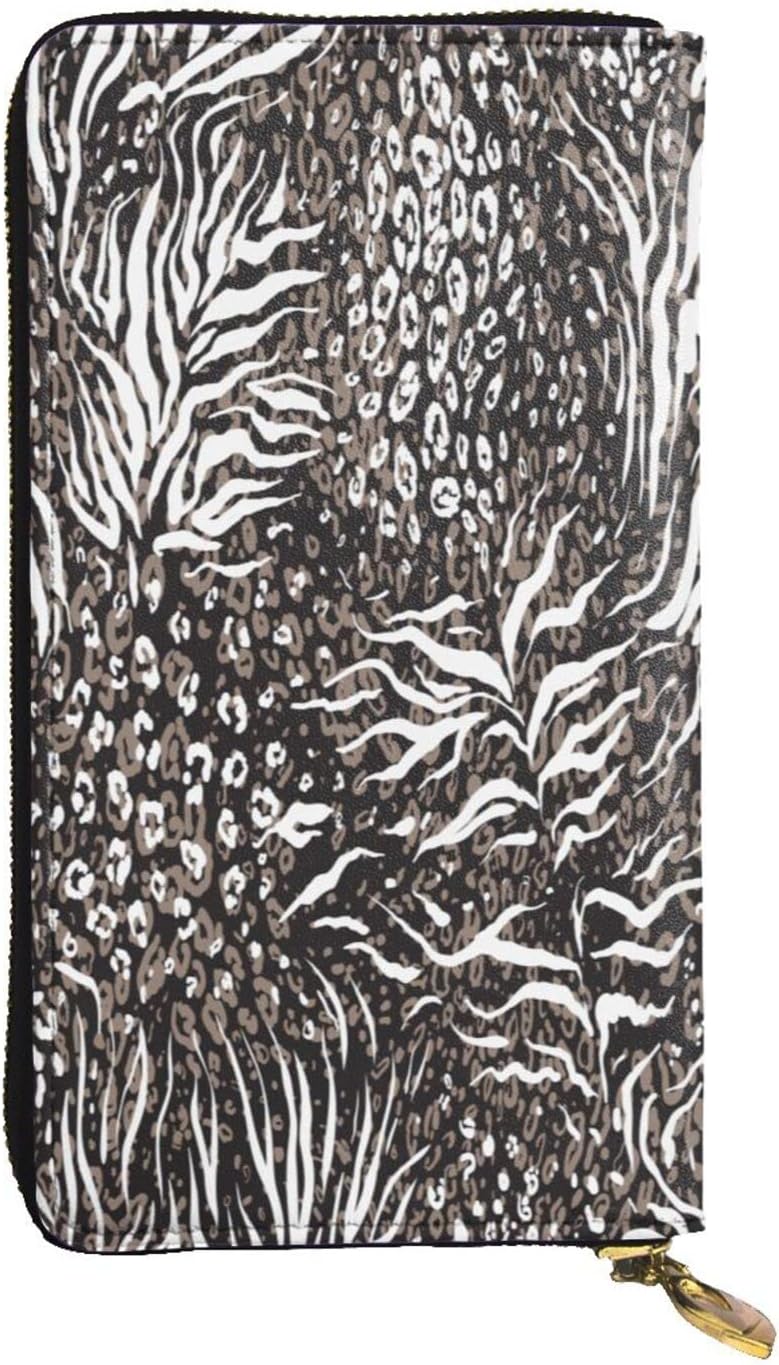 长款钱包 豹纹 豹纹 豹纹 钱夹 女士 零钱包 钱包 钱包 男士 钱包 皮革钱包 大容量 拉链式 钱包 人气 生日 父亲节 礼物,