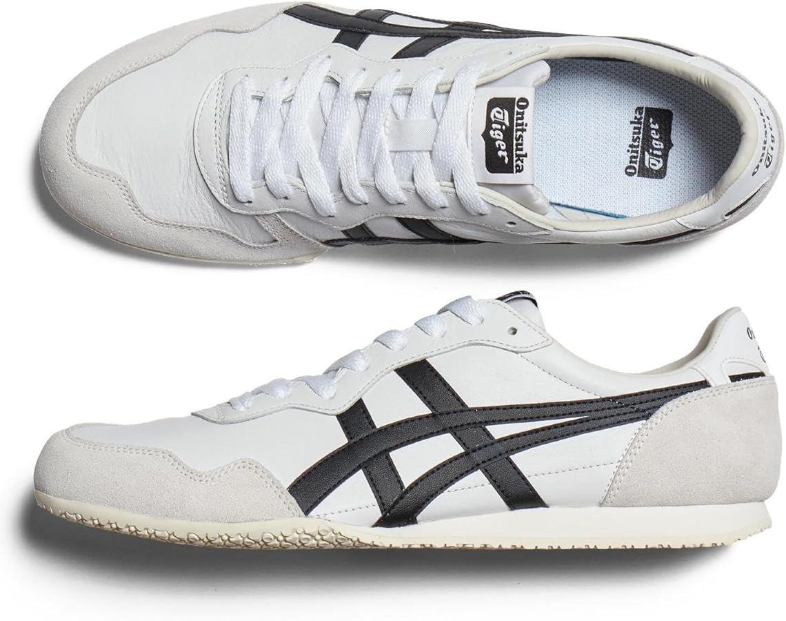 靴 Onitsuka Tiger SERRANO Onitsuka Tiger Serrano Men's Size, White/Black, 4 : Amazon