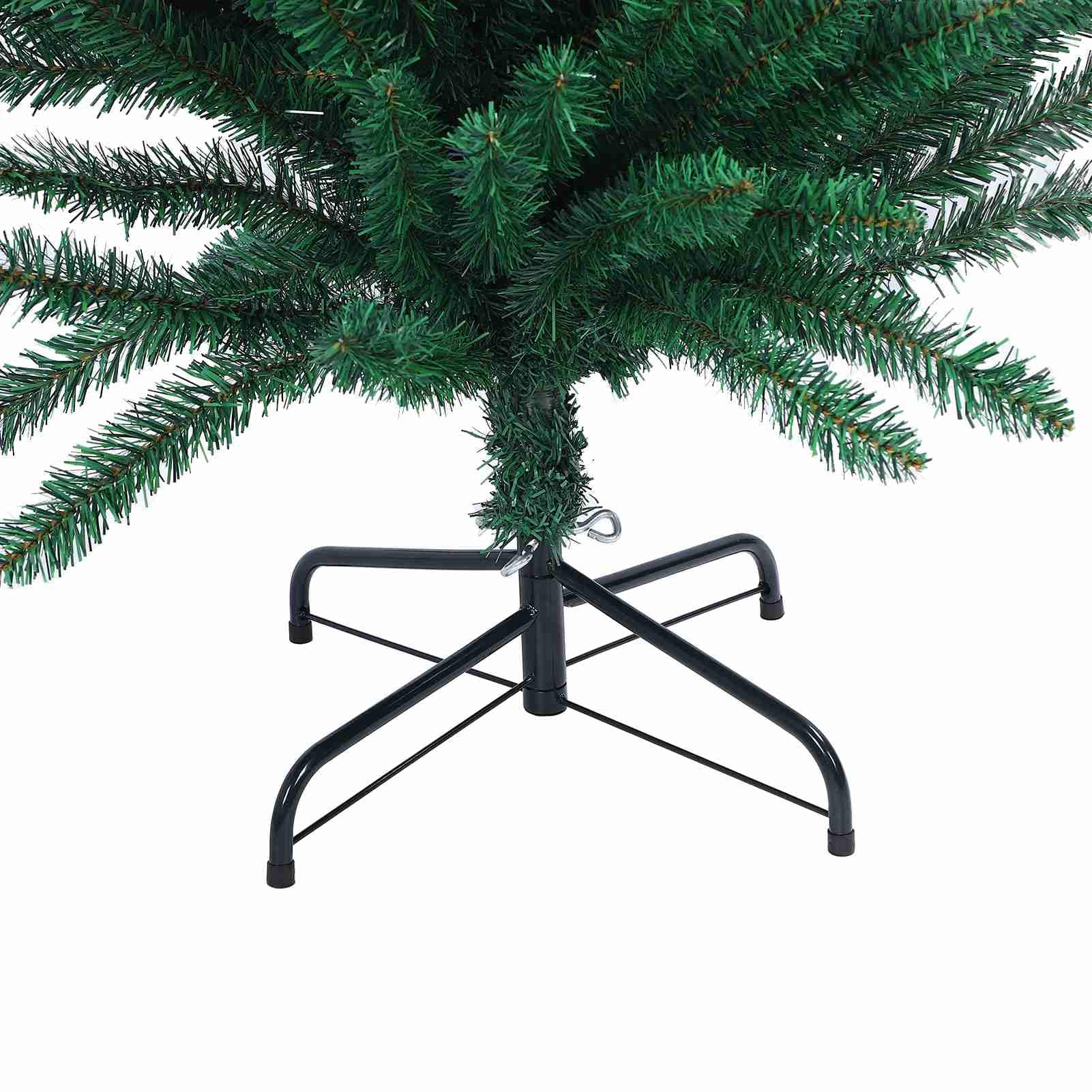 Künstlicher Weihnachtsbaum, PVC-Bleistift-Weihnachtsbaum, Schmal, Grün, Weihnachtskiefer, Realistisches Laub, Platzsparendes Design für Ferienhaus, Ecke, Innen- und Außendekoration (H. Ich