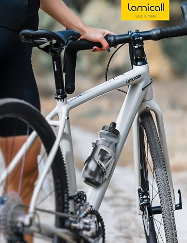 Miniatura 7 de Lamicall Soporte para botella de agua para bicicleta, almacenamiento de rastreador diseño de resorte ajustable, soporte para tazas de bicicleta,