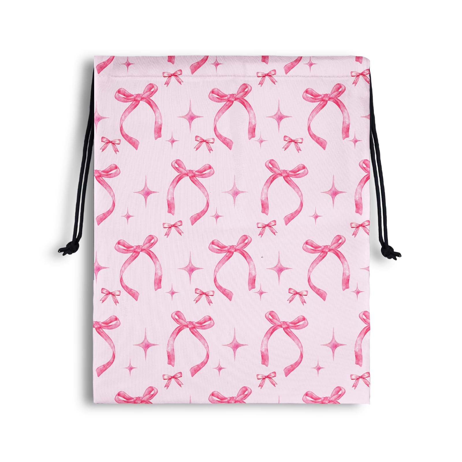 Pink Bow Gymnastics Grip Bag Small Drawstring Gym Bag for Women Grips