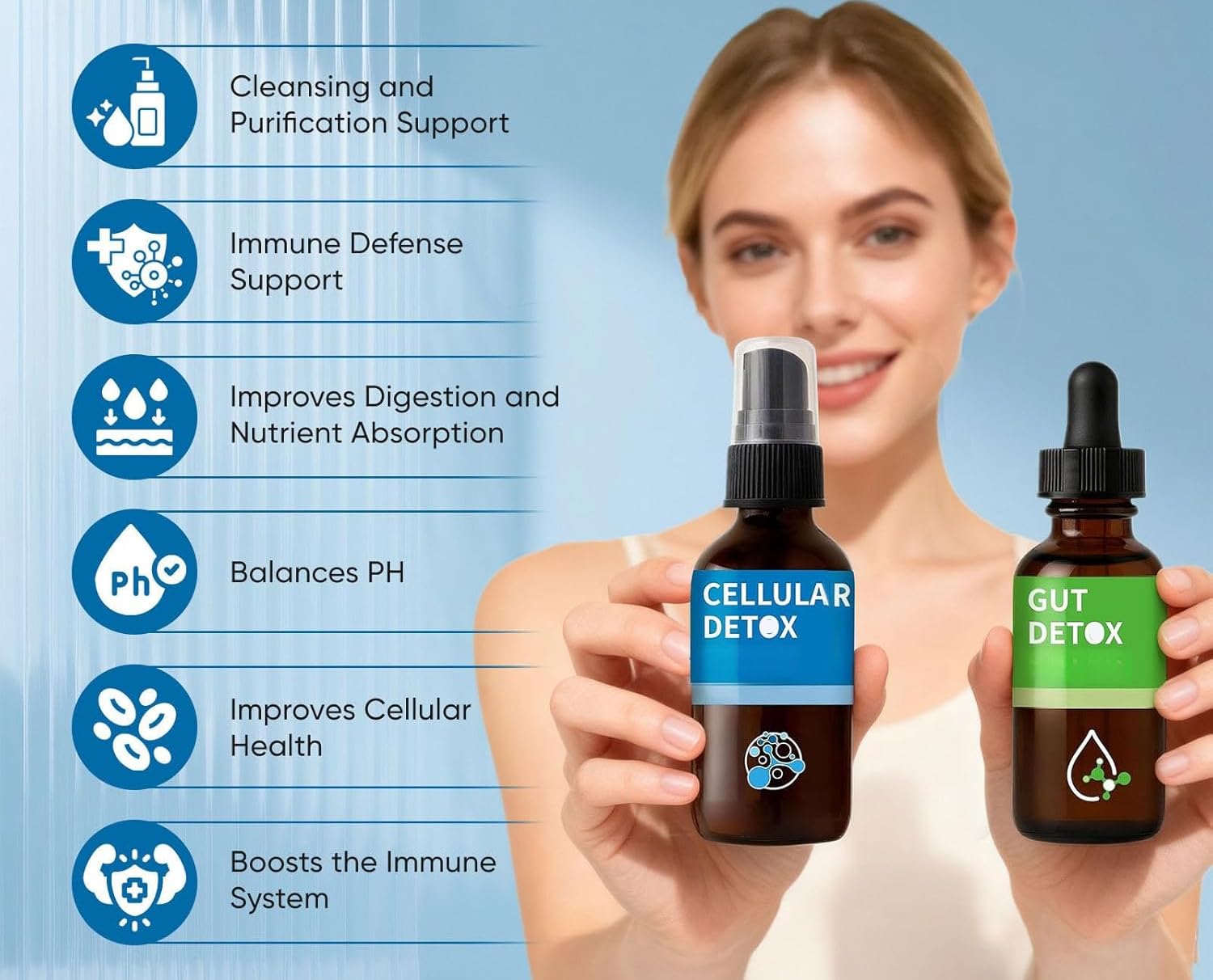 Zeolite Detox - Favorise la détoxification des cellules et du corps, le nettoyage intestinal, augmente l'immunité, l'énergie et la concentration